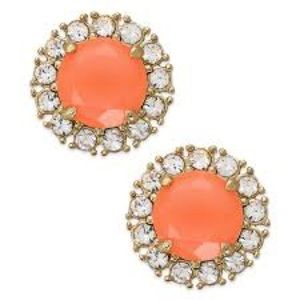 Kate Spade Fluorescent Coral Stud Earrings